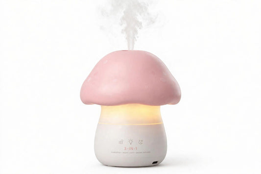 Cozy Mushroom Humidifier - 3-in-1 Cloud Mist Night Light | Cozy Mist Lab